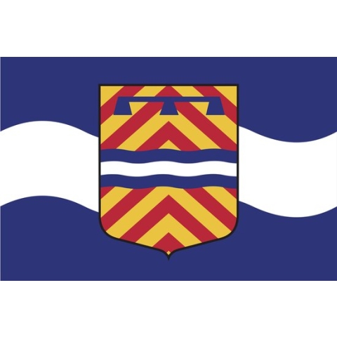 Vlag Maassluis met Wapen 120x180cm