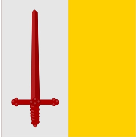 Vlag Aalst 150x225cm