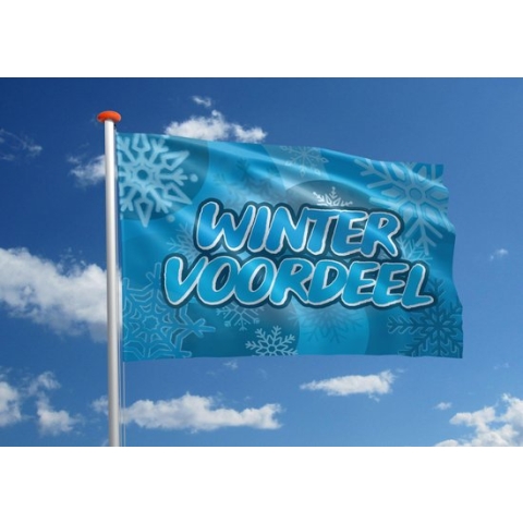 Promotievlag: 'Wintervoordeel' - 150x225 cm
