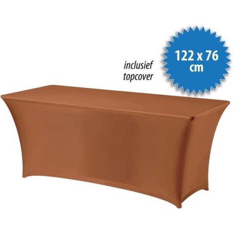 Cover Up Tafelrok Stretch - 122x76cm - Incl. Topcover - Duin