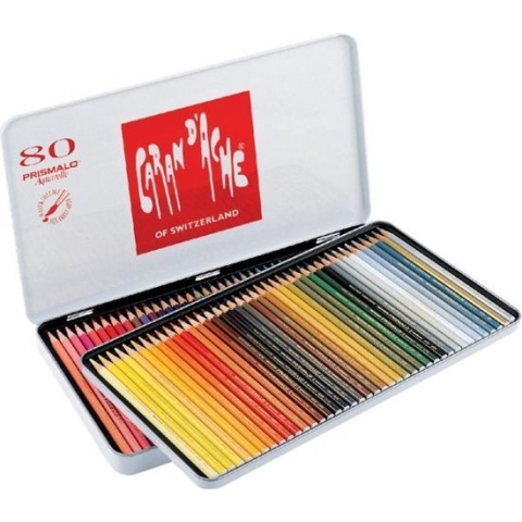 Kleurpotlood Caran D'ache Prismalo 80 stuks assorti