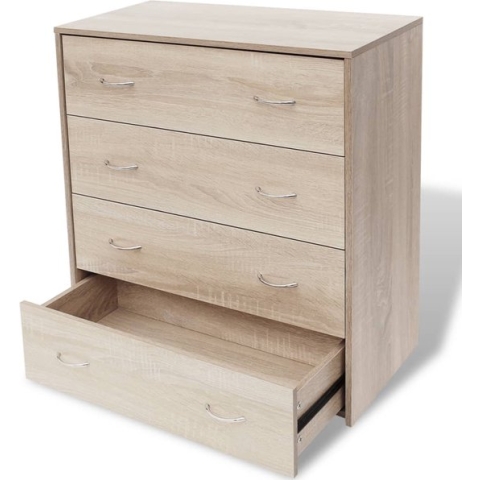 vidaXL-Dressoir-met-4-lades-60x30,5x71-cm-eikenkleur