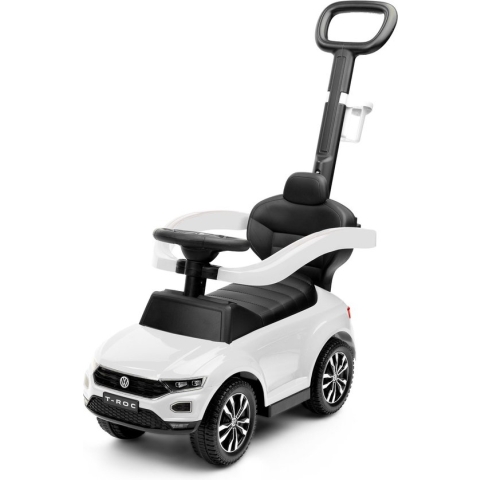 Ride-on VW T-ROC  loopauto met duwstand White looptrainer