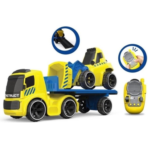 Tooko Trailer RC Truck met RC Bulldozer + Geluid