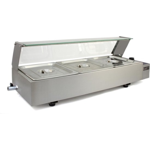 KuKoo 3 Chafing Dish Au Bain Marie Warmhoud Schalen