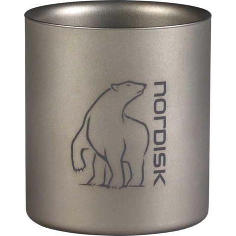Nordisk Titanium Mug Drinkbeker Double-Wall 220ml zilver