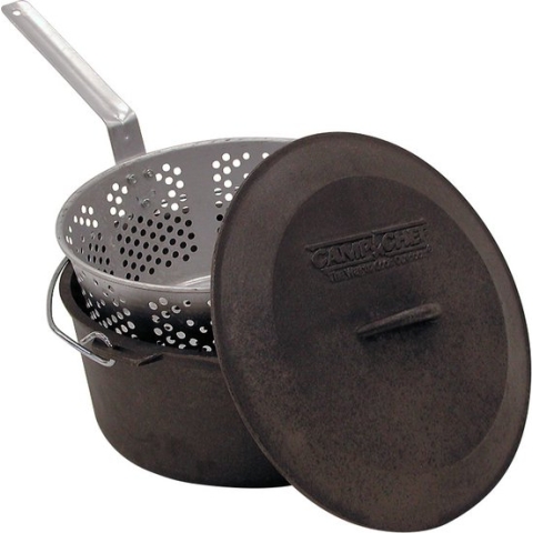 Camp Chef "Oliebollen Pan" Dutch Oven Ø30cm - Inclusief Frituurmand - 7 Liter