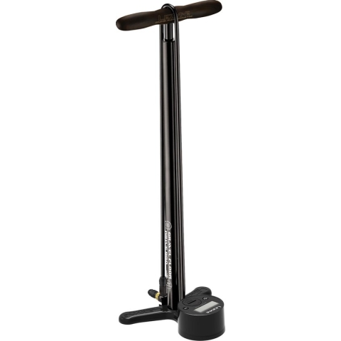 Lezyne Gravel Digital Drive Pro - Vloerpomp - Fietspomp - 3.5 Inch digitale meter - Tot 6.9 bar - Presta & Schrader ventielen - Composite Matrix - Zwart