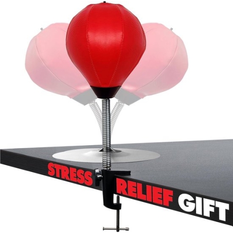 Mini Boksbal - Boksset - Mini Bokszak - Inclusief Voetstuk - Stress Releaser- Punching Ball