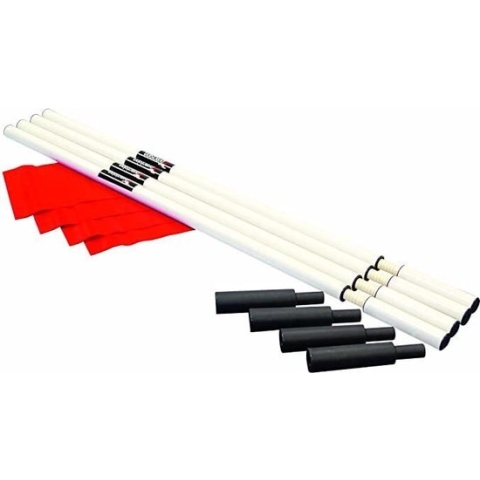 Precision Cornervlagset 183 Cm Pvc Rood 12-delig