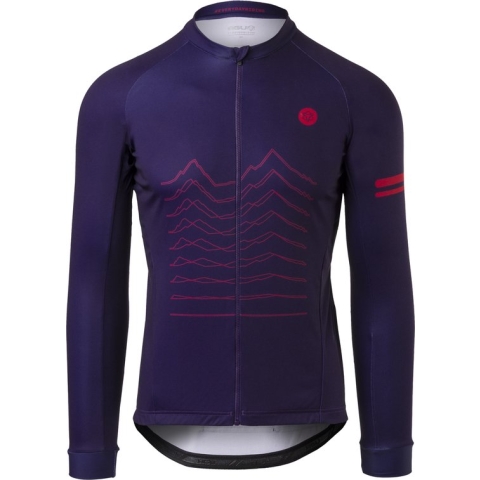 AGU Mountain Fietsshirt Lange Mouwen Trend Heren - Paars - S