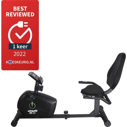 VirtuFit RB 1.0 Recumbent Bike - Ligfiets - Hometrainer - Fitness fiets - 8 Trainingsniveaus - 3 Programma's