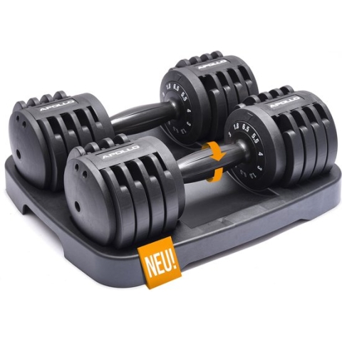 Apollo Verstelbare Halters, Halterset, Variabele Gewichten voor Vrouwen en Mannen, Haltertraining, Sport Haltersysteem, Snelsluiting, Dumbbells, Systeemhalters