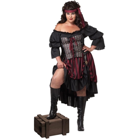 CALIFORNIA COSTUMES - Piraten kostuum voor vrouwen - + Size - XXXL