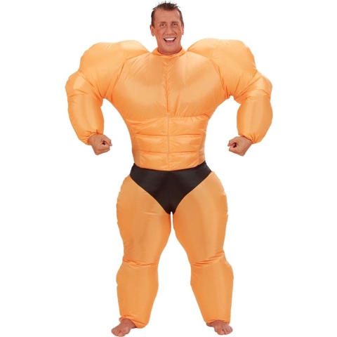 "Opblaasbaar bodybuilderpak voor volwassenen - Verkleedkleding - One size"
