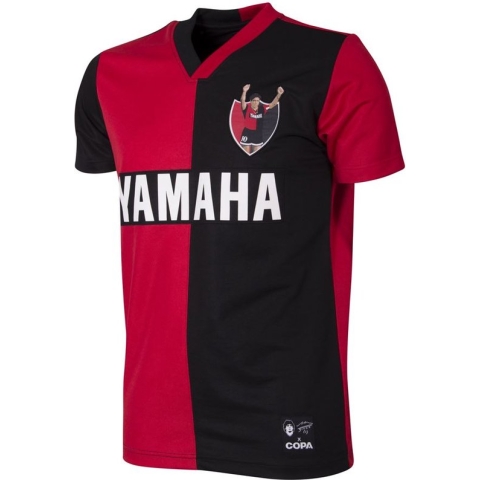 COPA - Maradona x COPA Newell´s Old Boys 1993 Retro Voetbal Shirt - L - Rood; Zwart