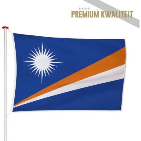 Marshalleilandse Vlag Marshalleilanden 200x300cm - Kwaliteitsvlag - Geschikt voor buiten
