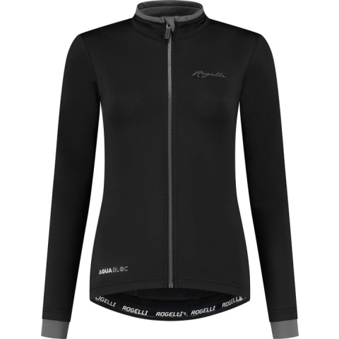 Rogelli Essential Fietsshirt - Lange Mouwen - Dames - Zwart - Maat XL