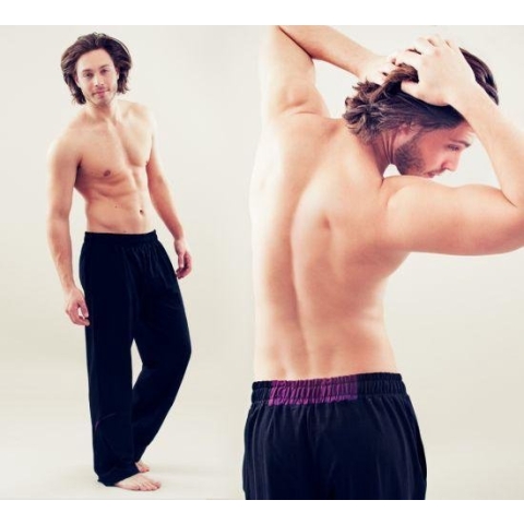 Yogabroek man zwart (S/M)