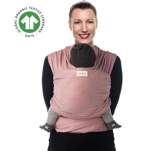 Babylonia draagdoek - Tricot-Slen Organic - soft pink