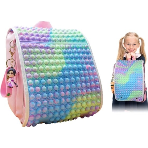 Gift Land® POP Zijn Rugzak Push Bubble Fidget Speelgoed Volwassen Stress Relief Speelgoed Antistress Zachte Squishy Anti-Stress Gift