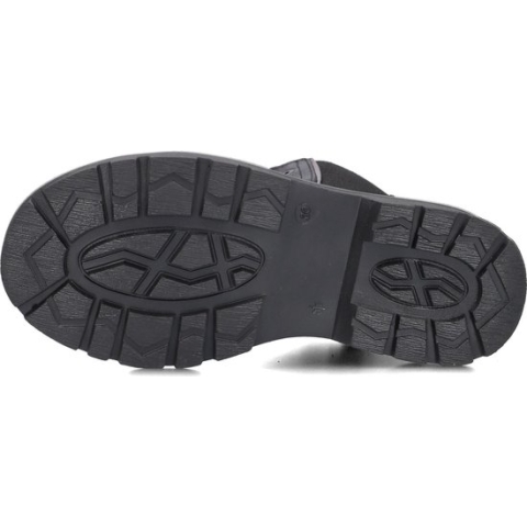 Jochie & Freaks Bibi Veterboots - Laarzen Met Veters - Meisjes - Zwart - Maat 28