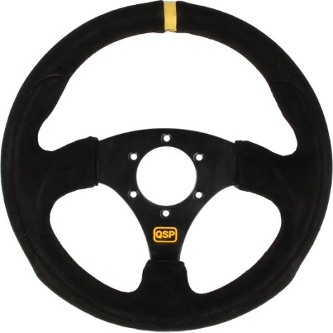 Sportstuur suède vlak 300 mm