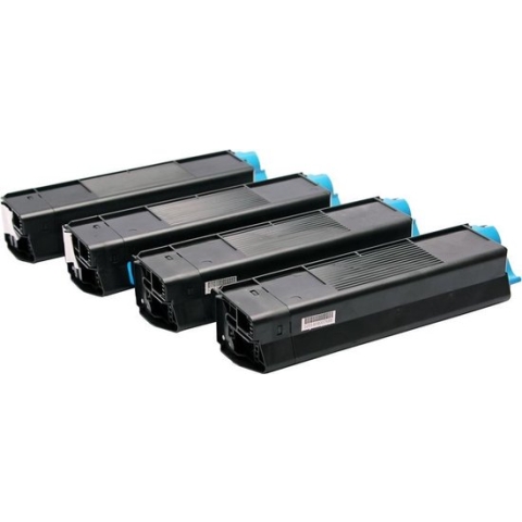 Set 4x ABC huismerk toner geschikt voor Oki C612 C612DN C612N C 612 C 612DN C 612N