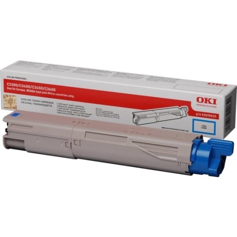Oki Toner - cyaan  voor de C3450 (1.5k)