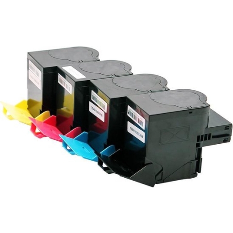 Set 4x ABC huismerk toner geschikt voor Lexmark 702X 700X voor Lexmark CS510 Lexmark CS510de CS510dte