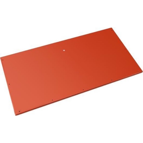 Evolar EVO-BOTTOM-MR - Onderplaat uitbreiding voor EVO-COVER - Maat Medium - 110 x 55 cm - Gepoedercoat - Aluminium - Hoogwaardige kwaliteit - Steenrood - RAL 8004