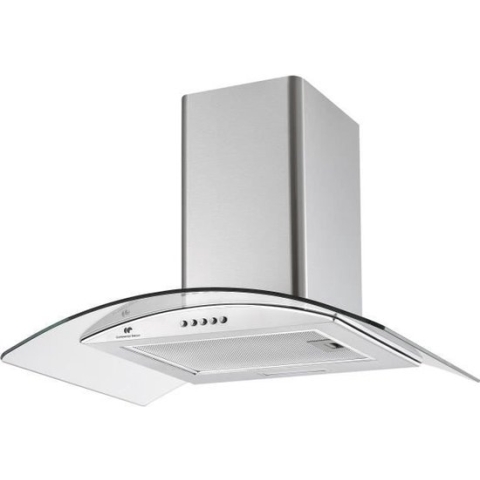 Continental Edison Decoratieve kap - L60 cm - roestvrijstalen glas