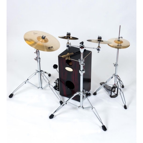 El Cajón Percusión Drumcajon ECP400DCP-BK Zwart en Rood