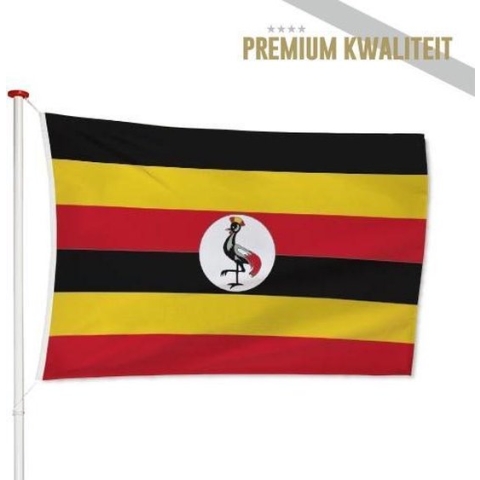 Oegandese Vlag Oeganda 200x300cm - Kwaliteitsvlag - Geschikt voor buiten