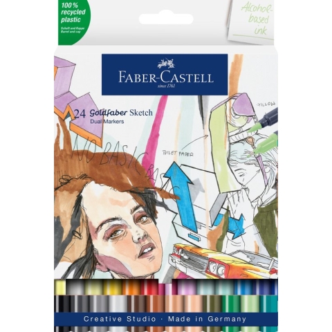 Faber-Castell sketchmarker - Goldfaber - 24 stuks - FC-164724