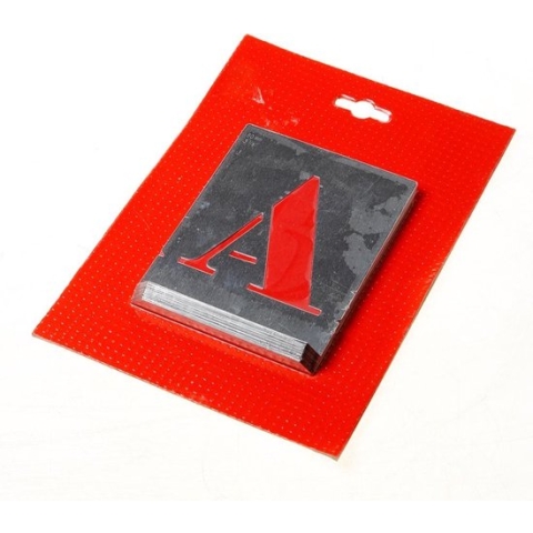 Sjabloon kistletter A-Z 80mm metaal