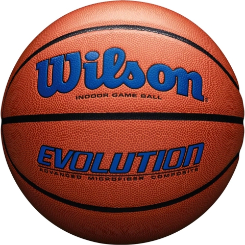 Wilson Evolution 295 Indoor Game Ball WTB0595XB0704, Unisex, Oranje, basketbal, maat: 7