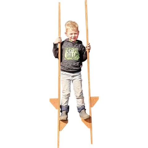 Playwood houten stelten - beukenhout - gelakt