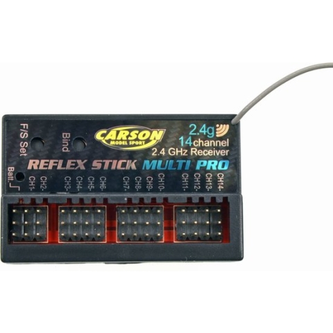 Carson Modellsport Reflex Stick Multi Pro 14-kanaals ontvanger 2,4 GHz