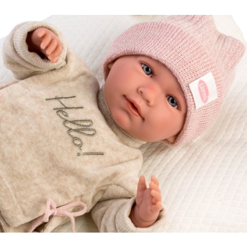 Llorens softbody babypop 42 cm met geluid en speen