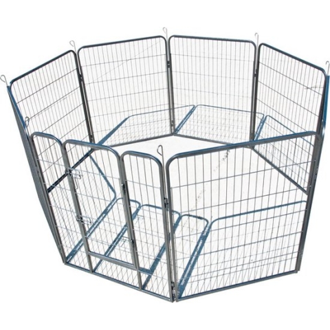 KLD Puppyren 8 hoekig 640cm omtrek.  80 cm hoog. - grijs hamerslag