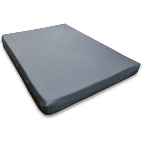 Topmast Jumbo - Hondenbed - Antraciet - 150 x 100 cm - Leatherlook Hondenkussen - Hondensofa - Honden Ligbed - Hondenmatras