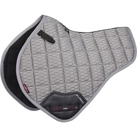 Lemieux Zadeldek Carbon Mesh Air Half Square Grijs - veelzijdigheid Paard