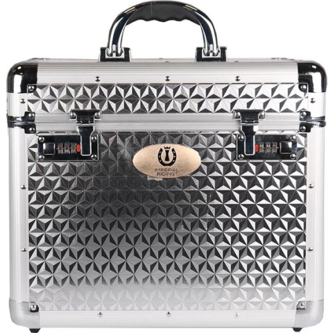 Imperial Riding - Grooming Box Shiny - Silver - 38 x 28 x 31,5 cm