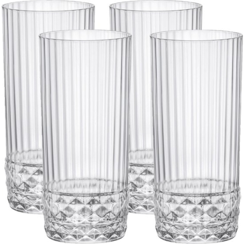 12x Stuks longdrink glazen transparant 490 ml - Glazen - Drinkglas/waterglas/longdrinkglas