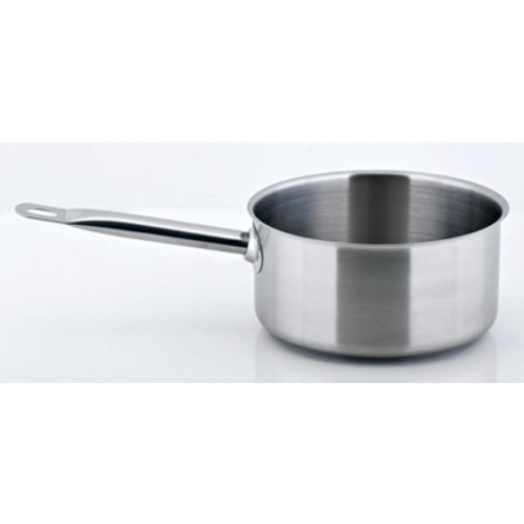 Professionele roestvrij stalen steelpan 24 cm 5 liter geschikt voor alle warmtebronnen