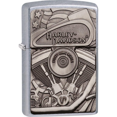 Zippo aansteker Harley Davidson Emblem Trick
