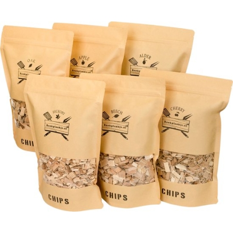 Chips Assortiment XXL | BBQ | Rookhout