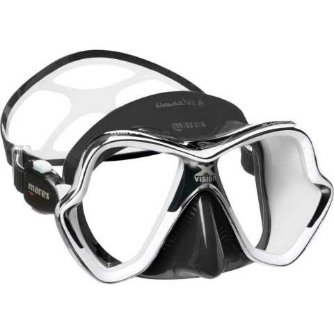 Mares X Vision Chrome Liquidskin Duikmasker Zwart