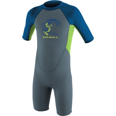 O'Neill Peuter Reactor 2mm Rug Ritssluiting Shorty Wetsuit -